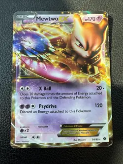 Mewtwo EX - 54/99 - Pokemon Next Destinies Black & White Ultra Rare Card LP - Image 1