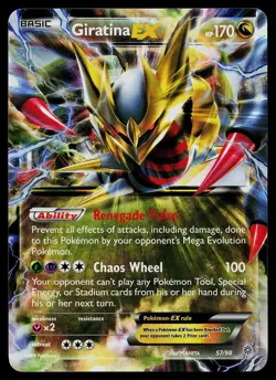 Pokemon Card - Giratina EX Ancient Origins 57/98 Holo EX Rare - Image 1