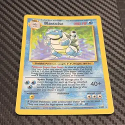 Blastoise 2/102 Base Set Unlimited Holo Rare Vintage Pokemon Card NM - Image 1