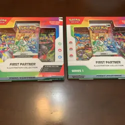 Pokemon Trading Card Game (x2) First Partner Illustration Collection - Series 1 - Image 1