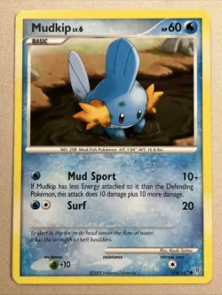 Pokemon Card - Mudkip - Common (116/147) Platinum: Supreme Victors *LP* - Image 1