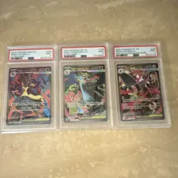 Pokemon GX PSA Graded Card Lot of 3 - Mega Lucario, Charizard X, Lopunny - Image 1