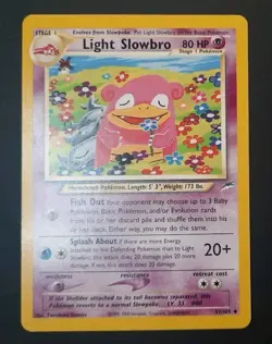 Pokemon Card - Light Slowbro Neo Destiny 51/105 Uncommon. NM - Image 1