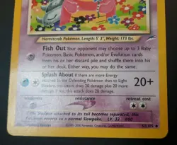 Pokemon Card - Light Slowbro Neo Destiny 51/105 Uncommon. NM - Image 3