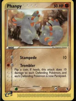 Phanpy Common Ruby and Sapphire 62/109 Fighting Pokemon Card - Image 1