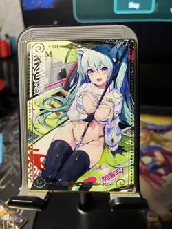 Goddess Story Metal Card Rare Waifu Anime Hatsune Miku - Image 1