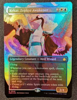 Kykar, Zephyr Awakener - Foil - Borderless - FDN - MTG - EN - NM - 0348 - Image 1