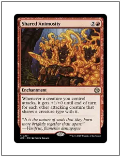 1x Shared Animosity, Lost Caverns of Ixalan, Magic the Gathering MTG NM - Image 1