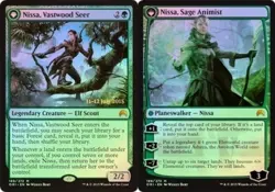 Nissa, Vastwood Seer // Nissa, Sage Animist - Foil - Prerelease Promo NM, Englis - Image 1