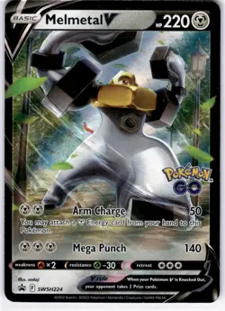 MELMETAL V SWSH224 HOLO P SWORD & SHIELD PROMO POKEMON HOLO NM - Image 1
