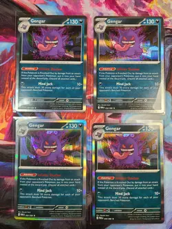Gengar 050/088 HOLO x4 Playset 4x Pokemon TCG ME03 Perfect Order POR - Image 1