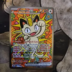 Meowth ex 121/088 ENGLISH Special Illustration Rare - Perfect Order SIR Pokemon - Image 2