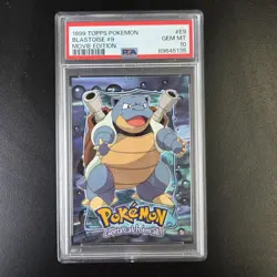 PSA 10 GEM MINT Blastoise #9 Movie Edition 1999 Topps Pokemon #E9/12 - Image 1