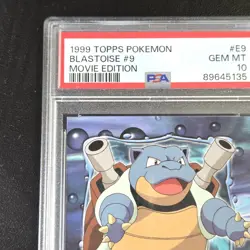PSA 10 GEM MINT Blastoise #9 Movie Edition 1999 Topps Pokemon #E9/12 - Image 2