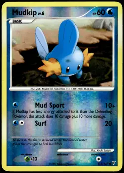 Mudkip 116/147 Common Supreme Victors Pokemon Reverse Holo LP - Image 1