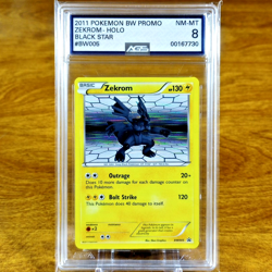Pokemon BW Black & White Black Star Promo Zekrom BW005 AGS NM-MT 8 Holo 2011 - Image 1