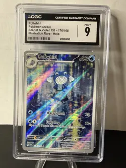 CGC 9 Poliwhirl 176/165 Art Rare - 151 - Pokemon TCG - SHIPS FAST - Image 1
