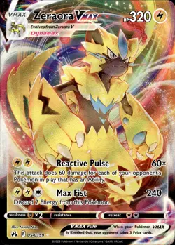 Zeraora VMAX 054/159 | Ultra Rare | Crown Zenith | Pokemon TCG | NM - Image 1