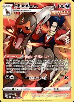 Houndoom TG10/TG30 Brilliant Stars Trainer Gallery Ultra Rare NM Pokemon TCG - Image 1