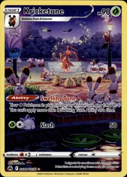 Kricketune GG02/GG70 Crown Zenith Galarian Gallery Ultra Rare NM Pokemon TCG - Image 1