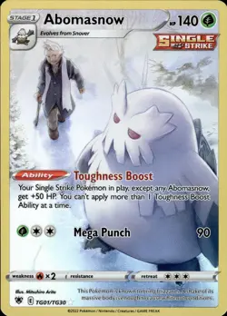 Abomasnow TG01/TG30 Astral Radiance Trainer Gallery Ultra Rare NM Pokemon TCG - Image 1