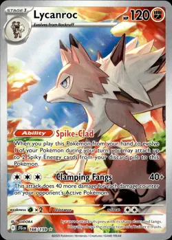 Lycanroc 166/159 Journey Together Illustration Rare NM Pokemon TCG - Image 1
