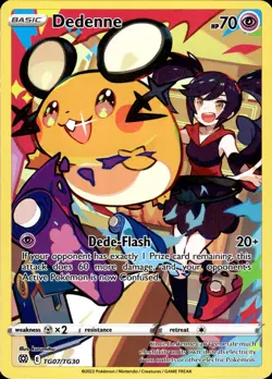 Dedenne TG07/TG30 Brilliant Stars Trainer Gallery Ultra Rare NM Pokemon TCG - Image 1