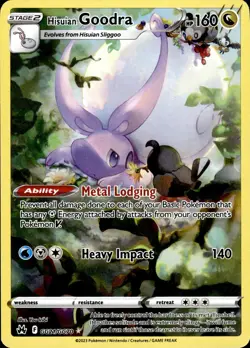 Hisuian Goodra GG21/GG70 Crown Zenith Galarian Gallery Ultra Rare NM Pokemon TCG - Image 1