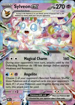 Sylveon ex 041/131 Prismatic Evolutions Double Rare NM Pokemon TCG - Image 1