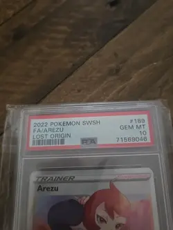 Pokemon 2022 Lost Origin Full Art Trainer AREZU #189 PSA 10 Gem Mint RARE - Image 2