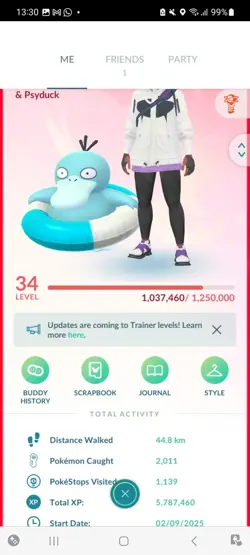 Pokemon Go (Stage 34) Shiny Psyduck Costume ( 51 Shinys ) - Image 1