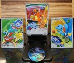 Pokemon TCG First Partner Illustration Collection Series 1 Kanto GEN 1 Starters - Image 1
