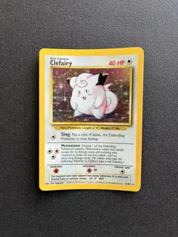 Clefairy 5/102 Holo, 1999-2000, Rare Pokemon - Image 1