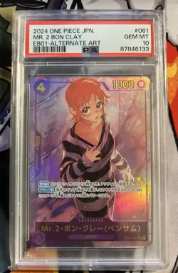 2024 Mr.2 Bon Clay EB01-061 Alternative Art One Piece Japanese, PSA 10 Gem Mint - Image 1