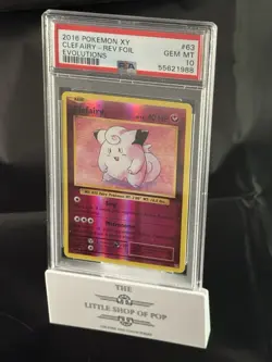 Pokemon TCG Evolutions Clefairy 63/108 Holo PSA 10 - Image 1