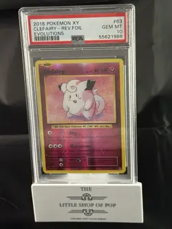 Pokemon TCG Evolutions Clefairy 63/108 Holo PSA 10 - Image 2