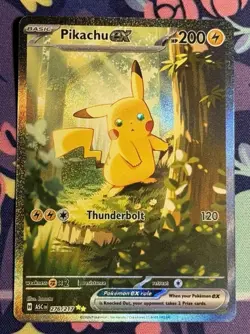 WELL CENTERED! Pokemon Pikachu EX Full Art Holo 276/217 ASC Rare English NM - Image 1