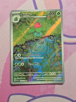 Ivysaur 167/165 SV: Scarlet & Violet 151 Illustration Rare Holo Pokemon TCG LP - Image 1