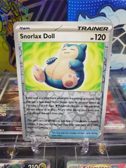 Snorlax Doll 175/182 Reverse Holo Uncommon Pokemon TCG S&V Paradox Rift - Image 1