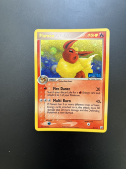NM! Flareon Pokemon Card 5/115 Reverse Holo Stamp Ex Unseen Forces Pokemon - Image 2
