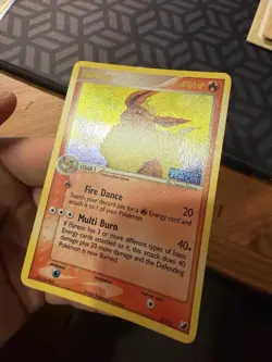 NM! Flareon 5/115 Reverse Holo Stamp Ex Unseen Forces Pokemon - Image 4