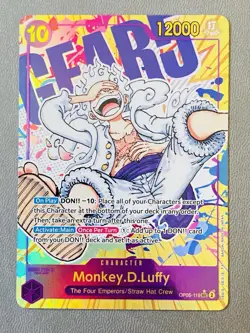 Monkey.D.Luffy OP05-119 SEC Alt Art Foil One Piece Awakening | NM ENGLISH - Image 1