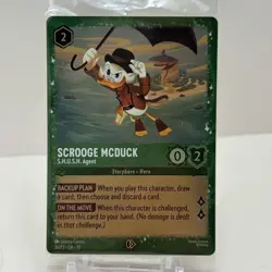 Disney Lorcana Promo Cards Scrooge McDuck S.H.U.S.H. Agent NM 36/p3 - Image 1