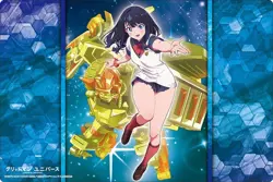 Bushiroad Rubber Mat V2 Vol.1482 GRIDMAN UNIVERSE Rikka Takarada & Powered Zenon - Image 1