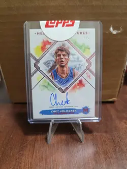 Chet Holmgren 2024 Topps Motif Headline Signatures Auto Pyrrol Scarlet 1/5 - Image 1