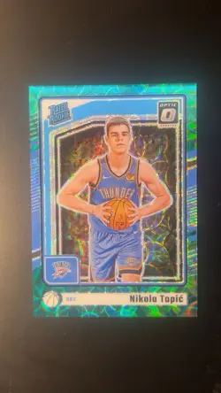 2024-25 Panini Optic Nikola Topic Rated Rookie Green Scope /25 RC - Image 1