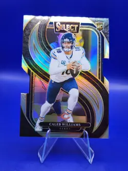 Caleb Williams 2024 Panini Select #114 Silver Prizm Die Cut Rookie - Image 1