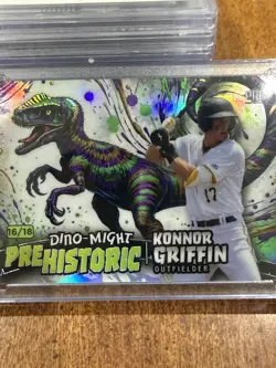 2024 Wild Card Dino-Might Konnor Griffin PRC 18/20 #1 Prospect Pittsburgh Pirate - Image 1