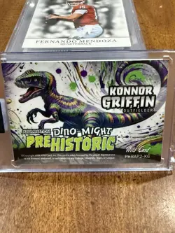 2024 Wild Card Dino-Might Konnor Griffin PRC 18/20 #1 Prospect Pittsburgh Pirate - Image 2