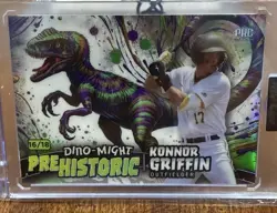 2024 Wild Card Dino-Might Konnor Griffin PRC 18/20 #1 Prospect Pittsburgh Pirate - Image 3